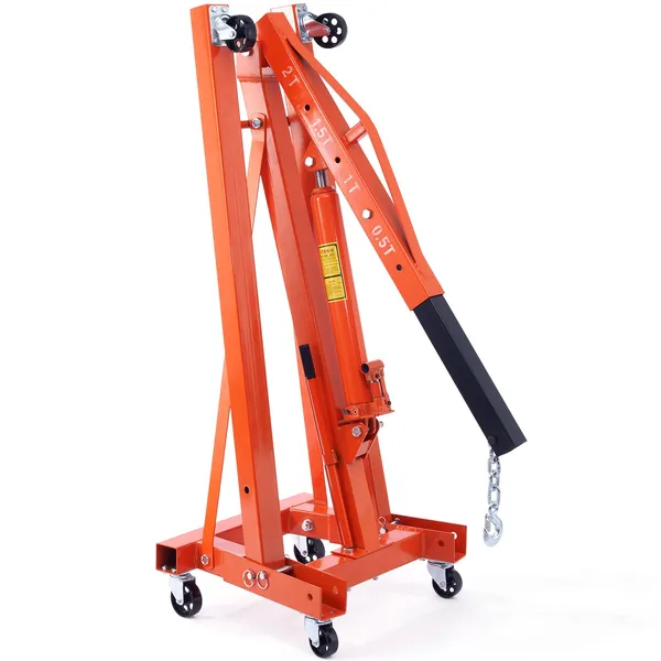 Engine Hoist Crane - VEVOR 油圧式エンジンホイスト（レバー付き）、2トン/4400ポンド 重量級チェリーピッカー ショップクレーン、折りたたみ式エンジンクレーンとエンジンホイスト