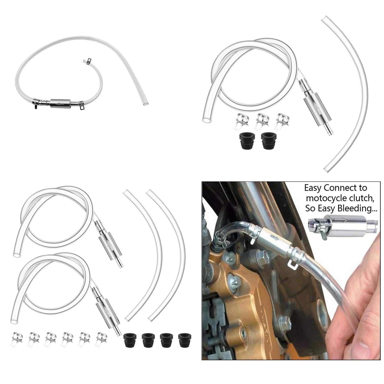 Brake Bleeder Kit - 柔軟なブレーキブリーダーチューブバルブキット車両メンテナンスツール車バイククラッチ油圧ブリーディング用
