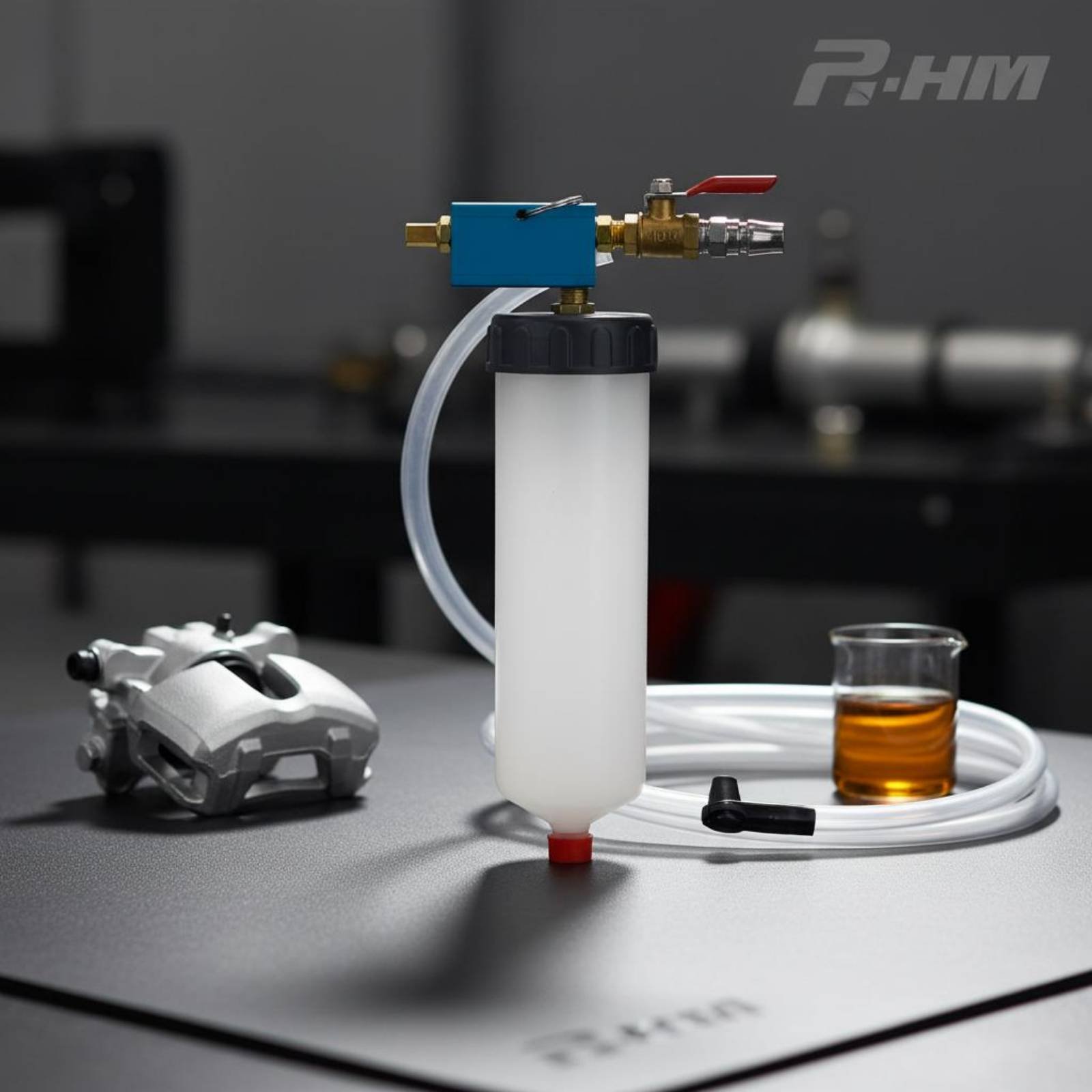 Brake Bleeder Kit - 空気圧ブレーキブリーダー エアレス充填ブレーキフルード交換機 クラッチフルードブリーダーキット 耐腐食性 メカニック用