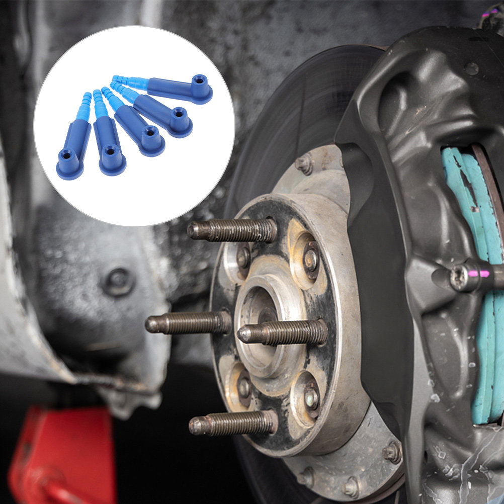 Brake Bleeder Kit - 6個入り ブレーキフルード交換用コネクターキット。軽量でコンパクトなブレーキブリーダーアダプター。ほとんどの車種に対応し、操作も簡単。