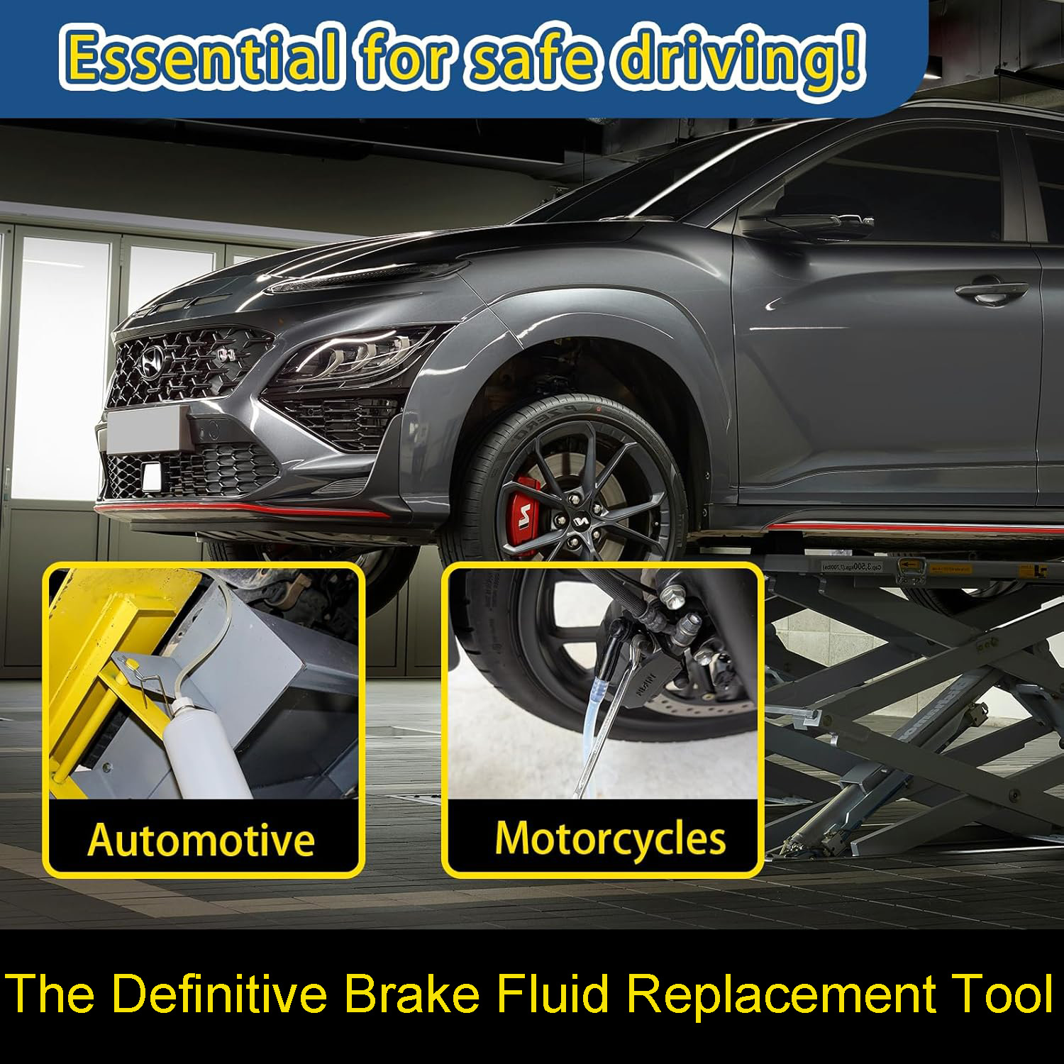 1L ブレーキフルードブリーダーキット ノンリターンバルブ＆ - Brake Bleeder Kit のレビューと価格