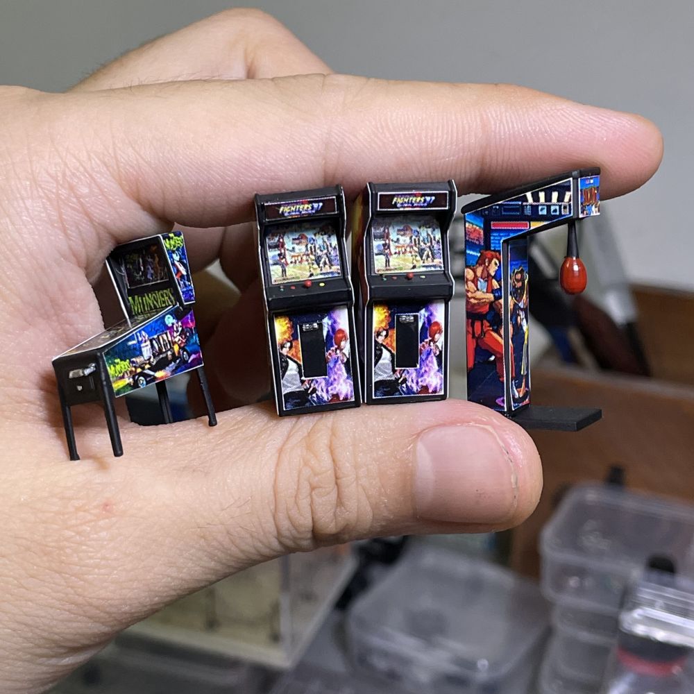 1:64 スケールアーケードピンボールマシンミニチュアモデル - Auto Repair Shop Japan のレビューと価格