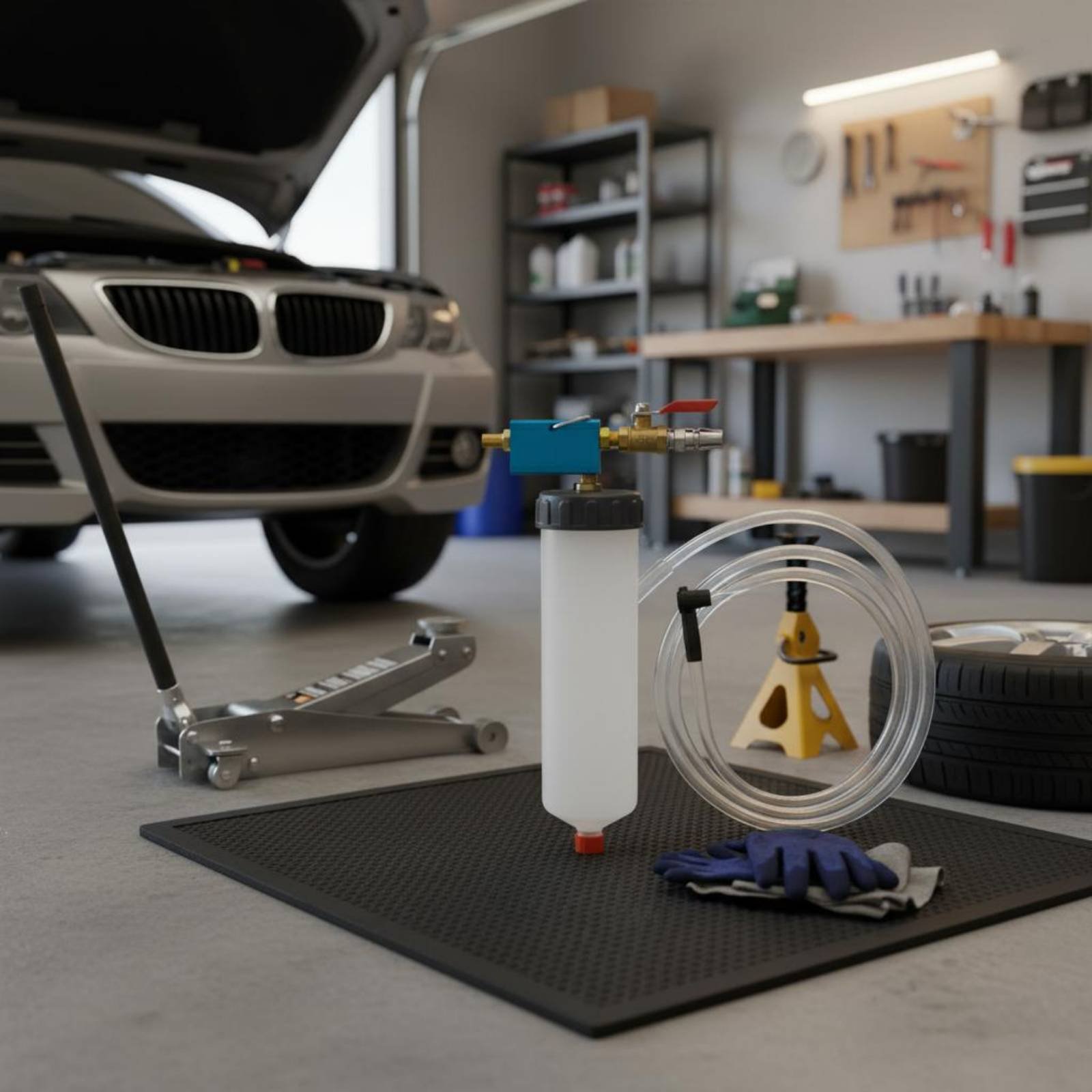 空気圧ブレーキブリーダー エアレス充填ブレーキフルード交換機 - Brake Bleeder Kit のレビューと価格