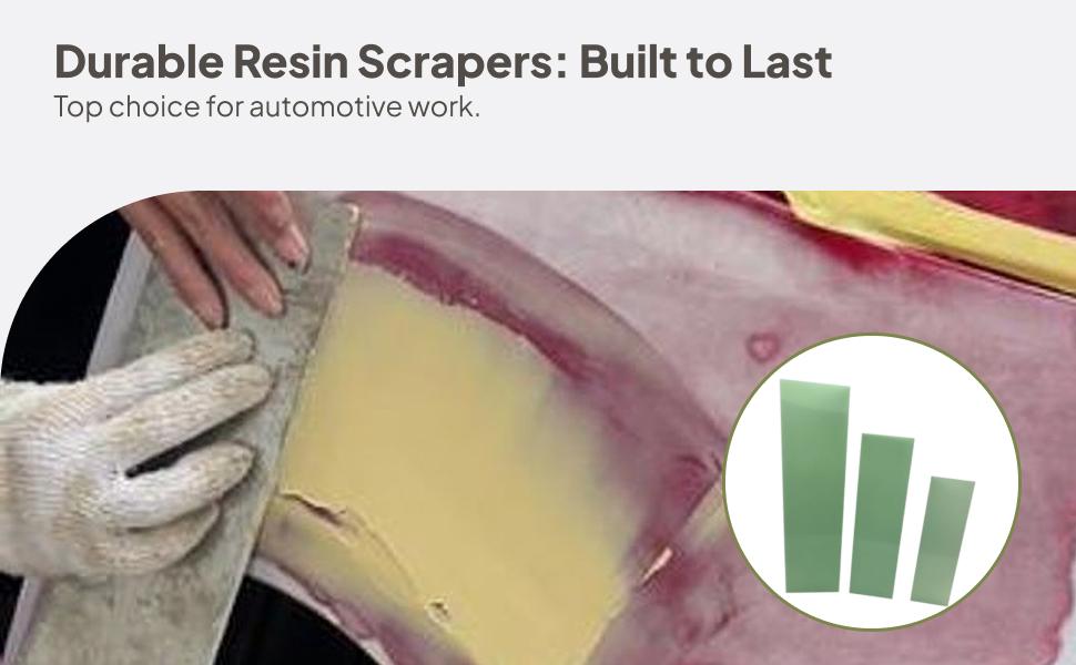 3x 自動車ボディフィラースプレッダー樹脂フィルムスクレーパ - Auto Body Filler のレビューと価格