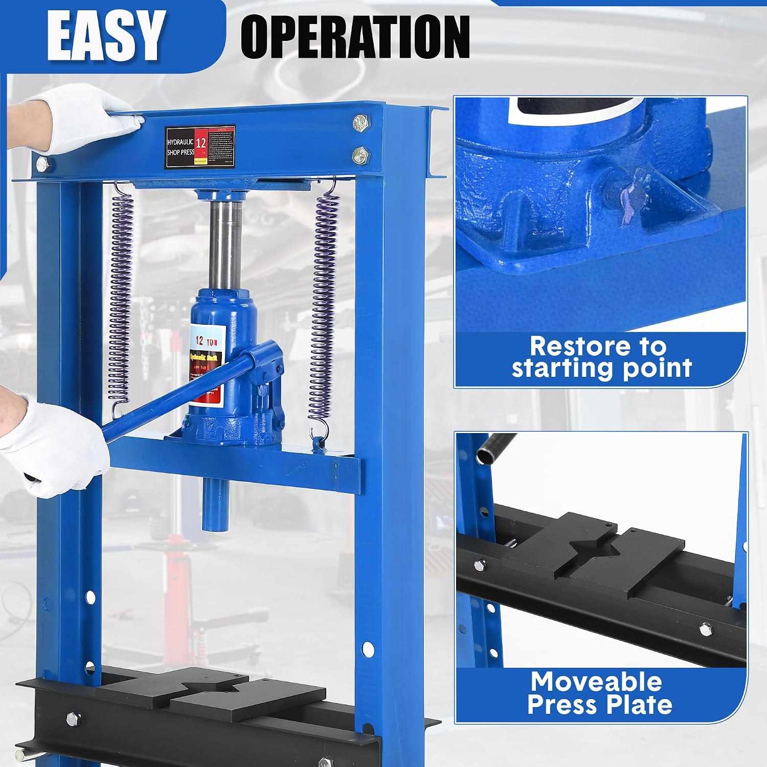 Tacleekii 6T油圧プレス H型フレーム油圧ショップ - Car Frame Straightening のレビューと価格