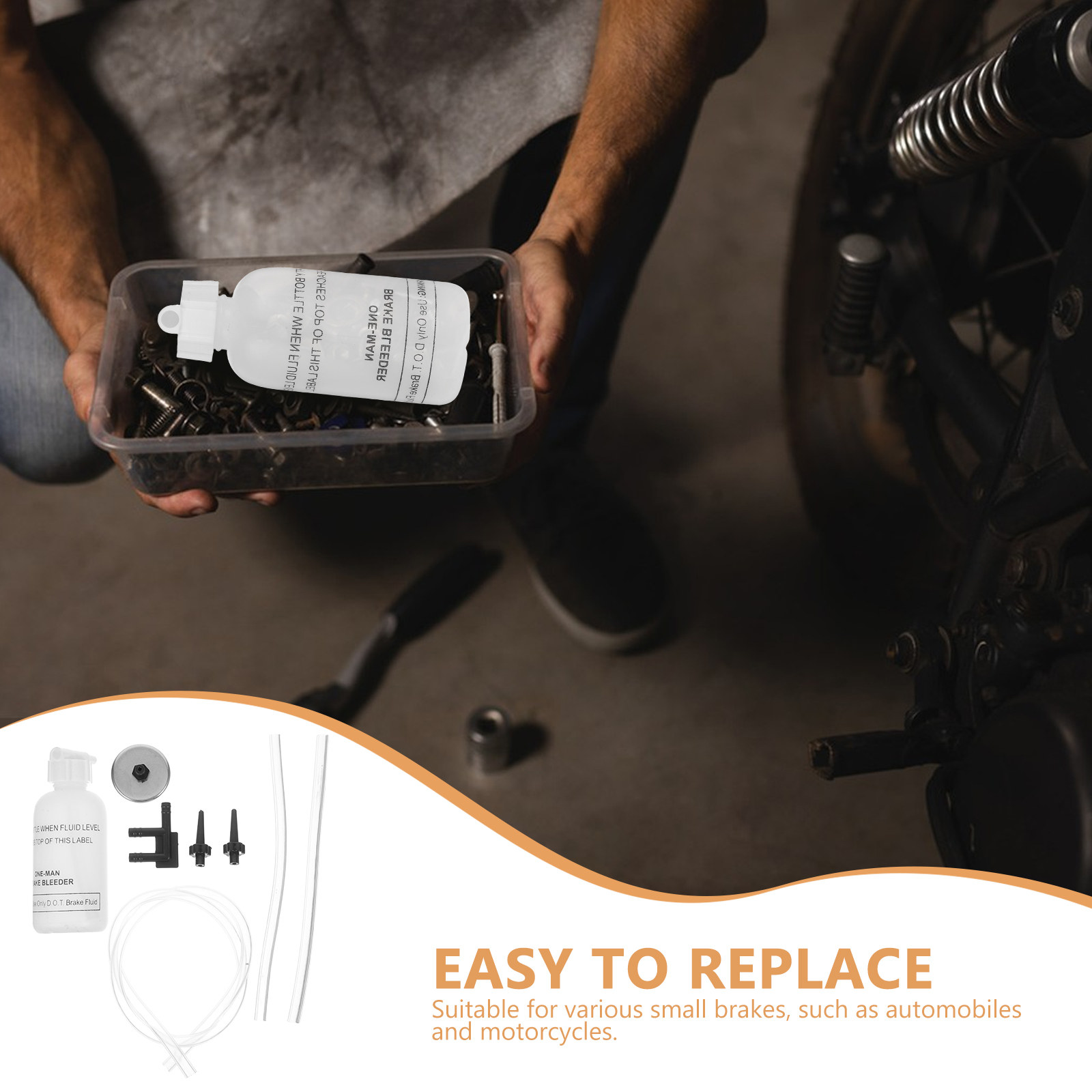 1セット ユニバーサル小型ブレーキブリーダーボトルキット ブ - Brake Bleeder Kit のレビューと価格