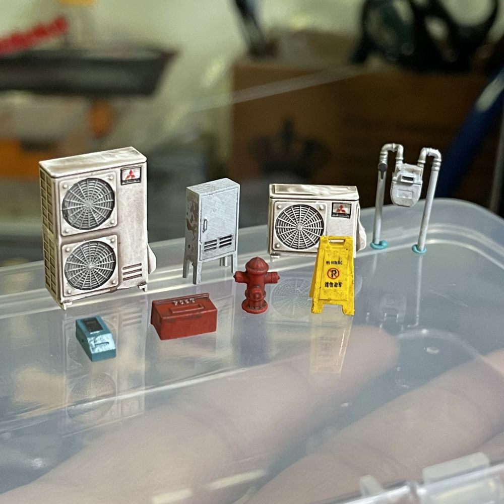 ジオラマ 1:64 エアコンモデル改造修理ガレージ自動車修理 - Auto Repair Shop Japan のレビューと価格