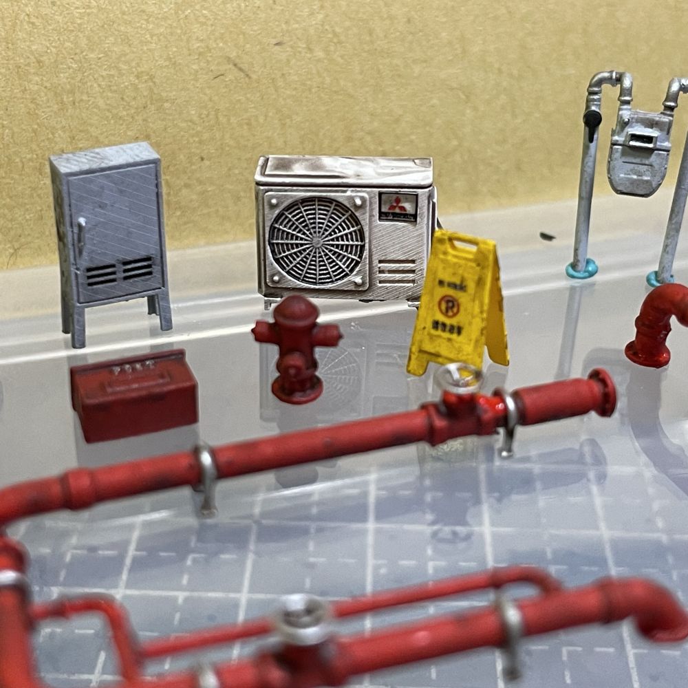 ジオラマ 1:64 エアコンモデル改造修理ガレージ自動車修理 - Auto Repair Shop Japan のレビューと価格