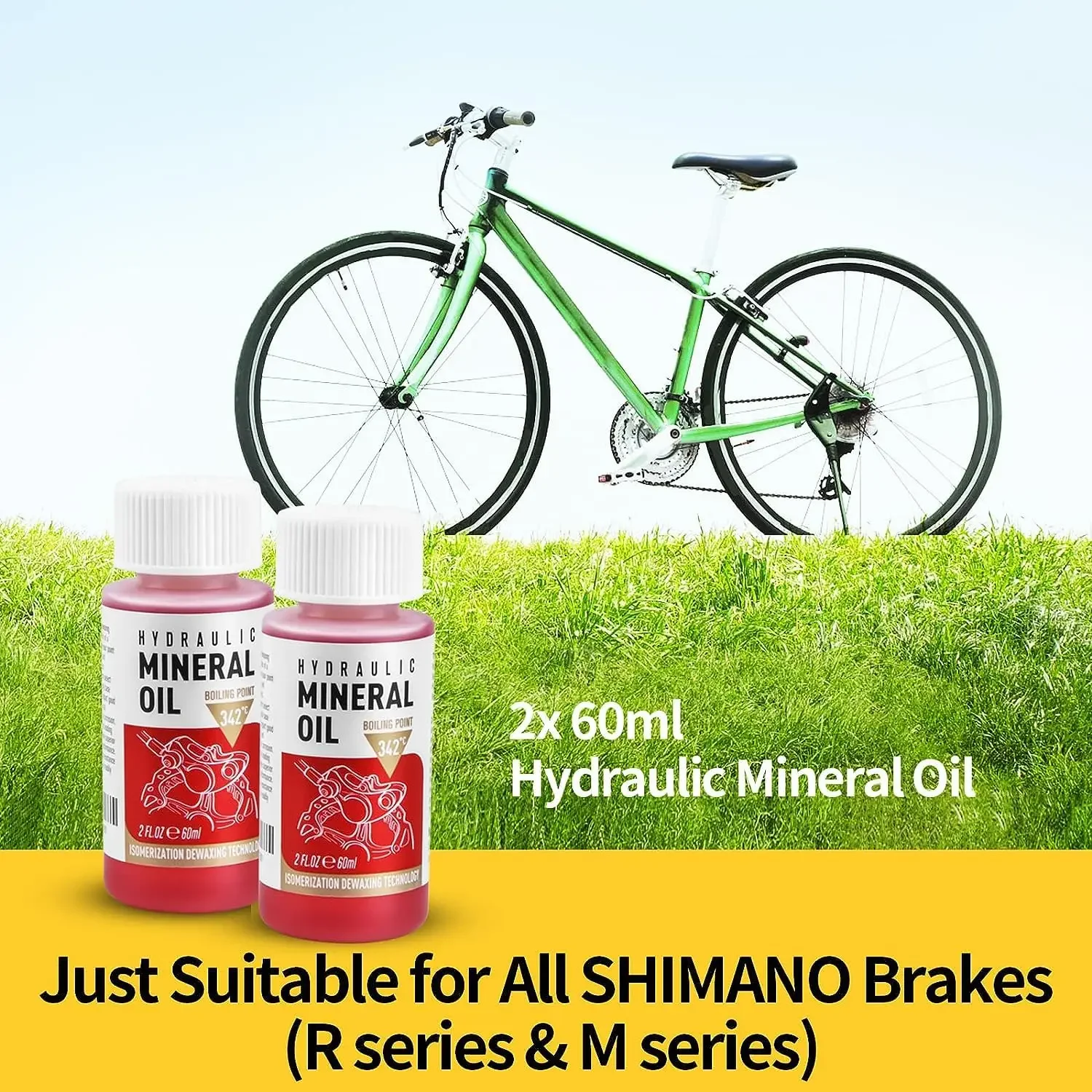 自転車ブレーキミネラルオイル 60ML バイク油圧ディスクブ - Brake Bleeder Kit のレビューと価格
